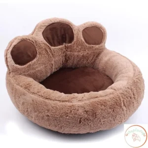 Panier couffin pour chien en forme de patte