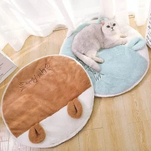 Tapis de lit molletonné doux pour animaux de compagnie