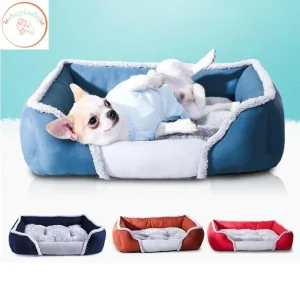 Panier chien confort doux coussin amovible double face
