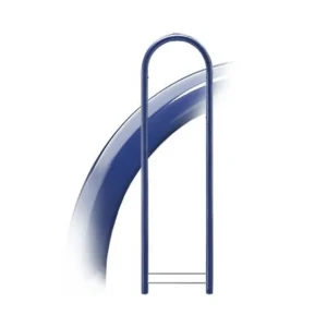 Trépied boîte aux lettres Bobi Round bleu foncé