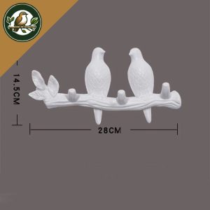 DÉCORATION MURALE OISEAUX – BRANCHE PORTE MANTEAU