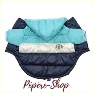 Doudoune coupe deux pattes avec capuche pour chiens