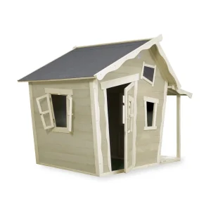 EXIT Maisonnette en bois Crooky 150 - gris beige