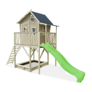 EXIT Maisonnette en bois Crooky 750 - gris beige