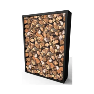 Abri à bois en acier sans paroi arrière 150 x 38,5 x 200 cm